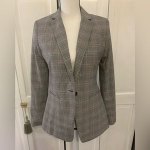 Banana Republic Black Plaid Woman Blazer